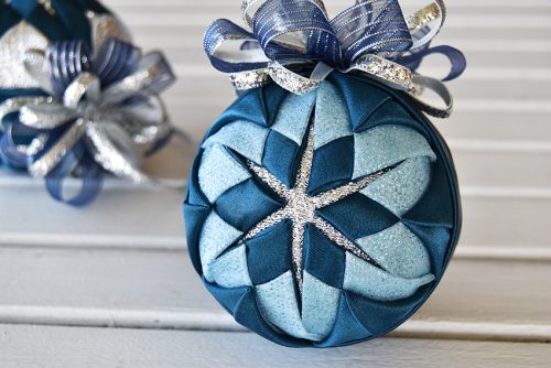 ribbon and fabric ornament